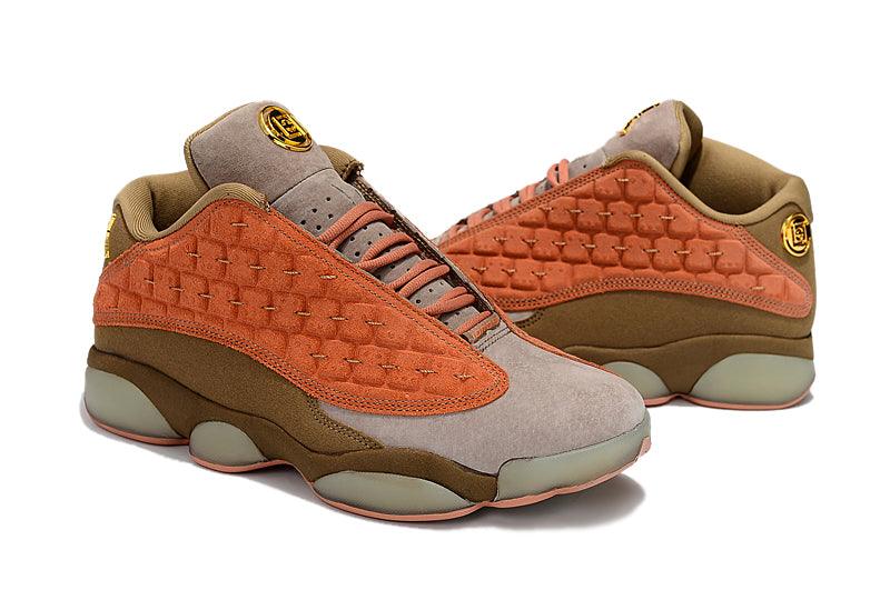 Jordan 13 X Clot Low Gs Light Gray/Dirt Orange - Obeezi
