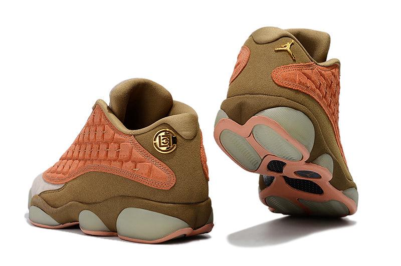 Jordan 13 X Clot Low Gs Light Gray/Dirt Orange - Obeezi