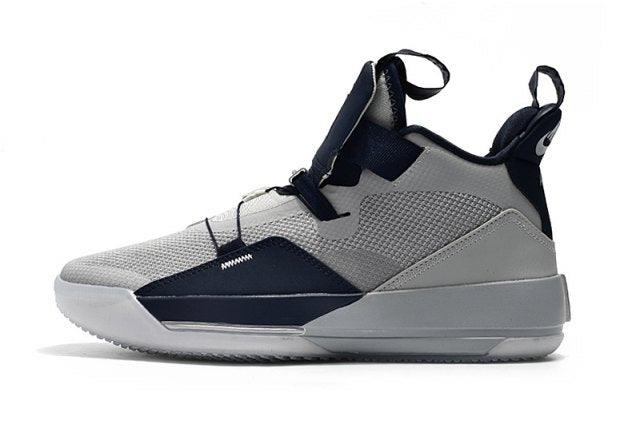 Jordan 33 Wolf Grey Blue Men's Basketball Sneakers - Obeezi