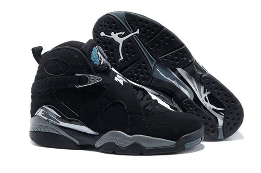 Jordan 8 “Chrome” Black/White-Light Graphite - Obeezi