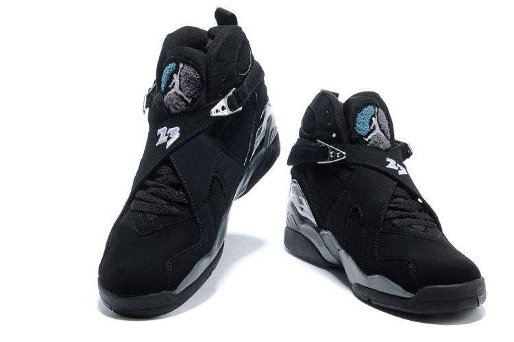 Jordan 8 “Chrome” Black/White-Light Graphite - Obeezi