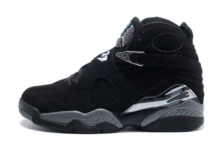 Jordan 8 “Chrome” Black/White-Light Graphite - Obeezi