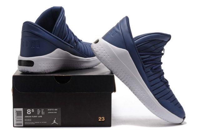 Jordan Air Flight Luxe Thunder Blue Pure Platinum Black Trainer - Obeezi