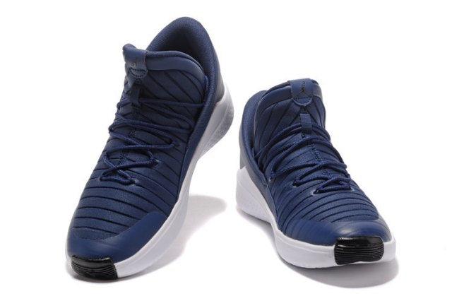 Jordan Air Flight Luxe Thunder Blue Pure Platinum Black Trainer - Obeezi