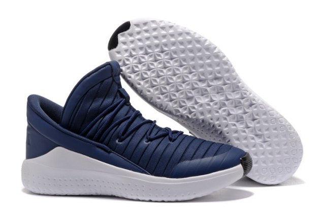 Jordan Air Flight Luxe Thunder Blue Pure Platinum Black Trainer - Obeezi