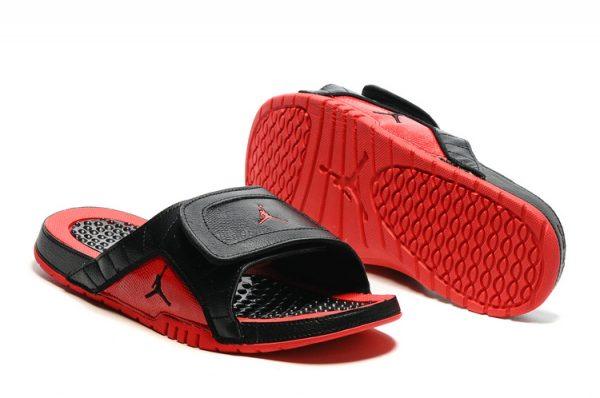 Jordan Hydro 12 Retro Slide Black Red - Obeezi