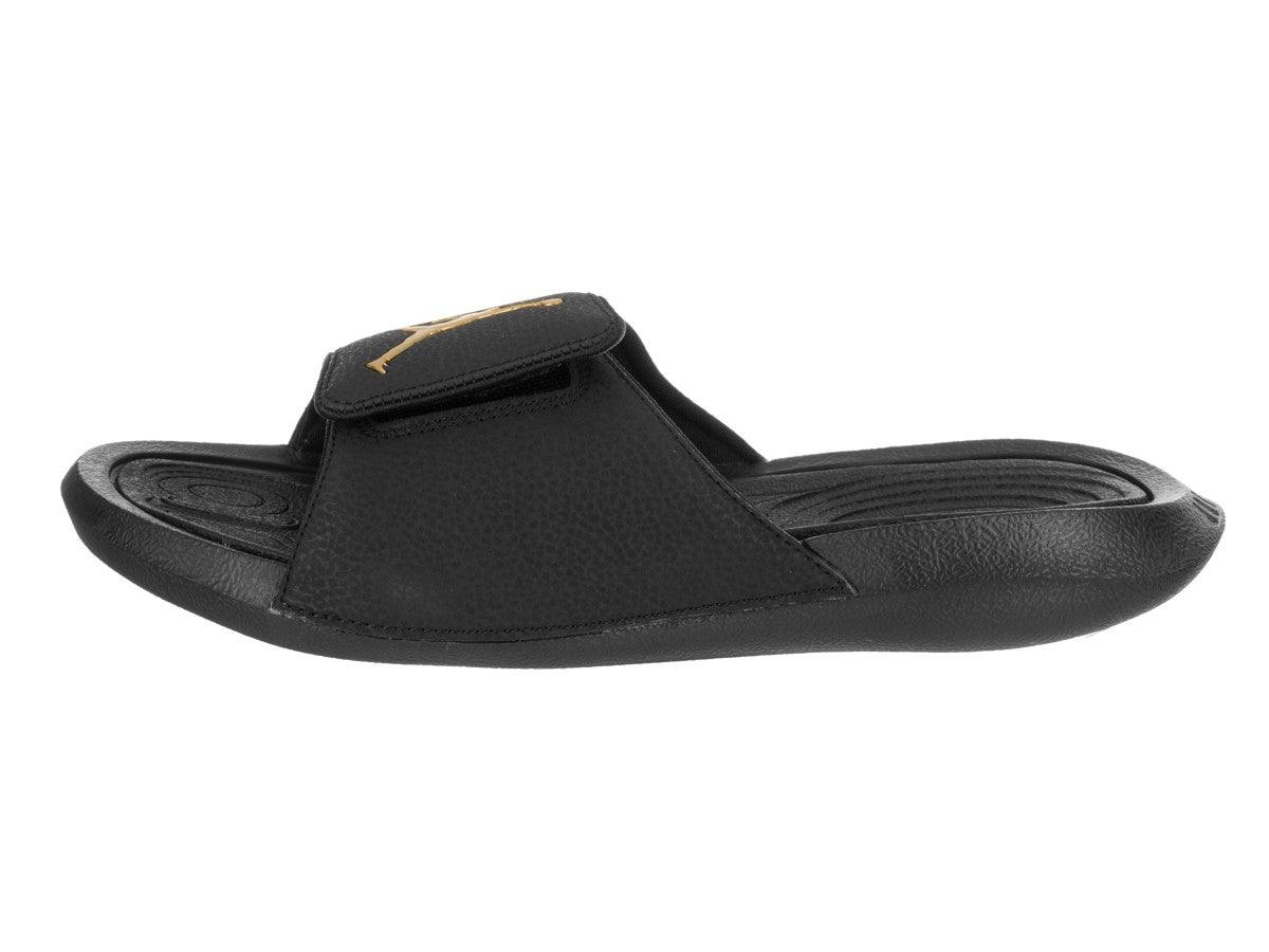 Jordan Hydro 6 Unisex Black Gold Slippers - Obeezi