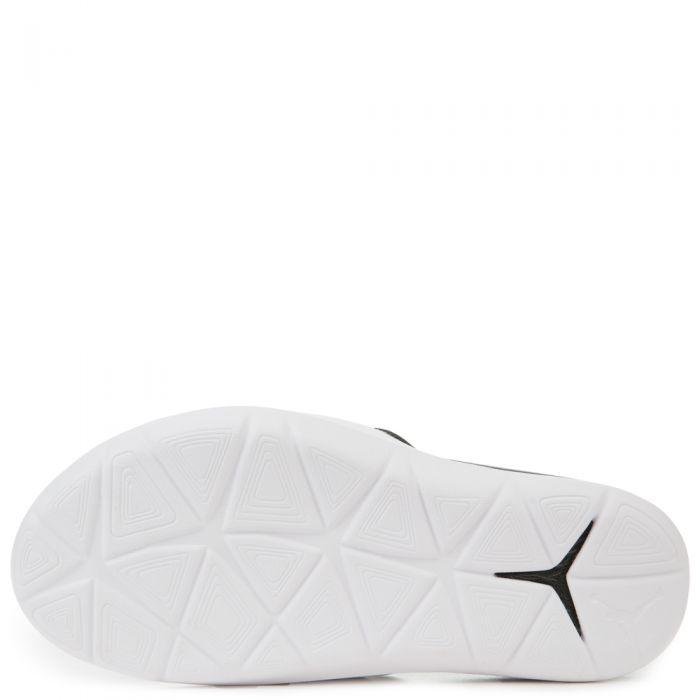 Jordan Hydro 7 Black Metallic Gold White Slippers - Obeezi
