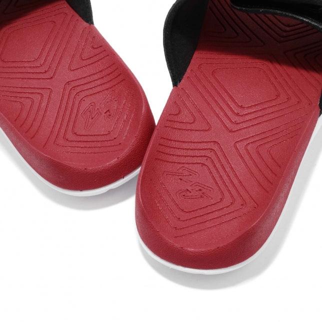 Jordan Hydro 7 GS Black White Gym Red Slippers - Obeezi