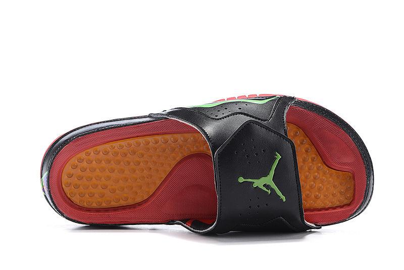 Jordan Hydro 7 Retro Slide Black Pink Orange Green - Obeezi