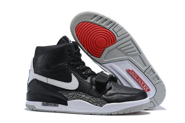 Jordan Legacy 312 Black/White Men's Basketball Shoes - Obeezi