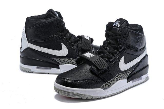 Jordan Legacy 312 Black/White Men's Basketball Shoes - Obeezi