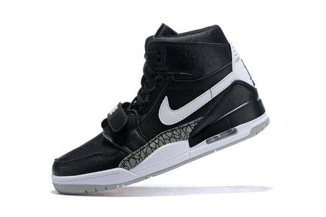 Jordan Legacy 312 Black/White Men's Basketball Shoes - Obeezi