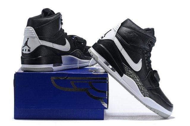 Jordan Legacy 312 Black/White Men's Basketball Shoes - Obeezi