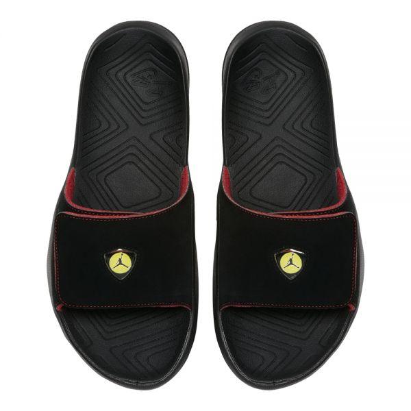 Jordan Men's Hydro 7 Black/Red/Yellow Slide - Obeezi