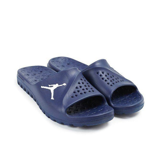 Jordan Men’s Team Slide Blue Rubber Slippers - Obeezi