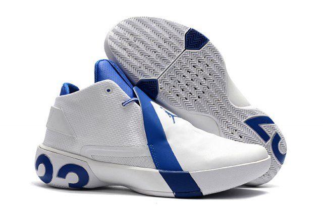 Jordan Ultra Fly 3 White Royal Blue Men's Basketball Shoes - Obeezi