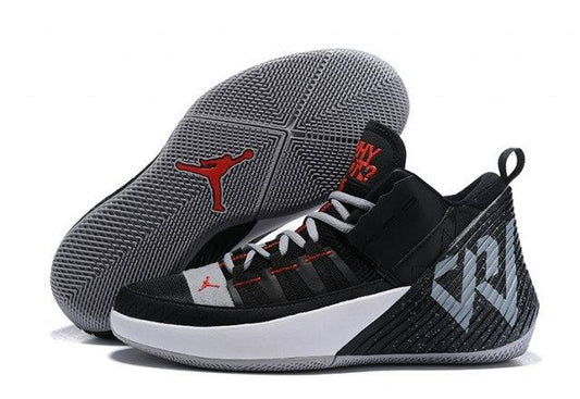 Jordan Why Not Zer0. 2 White Grey Black Red Men's Basketball Shoes - Obeezi
