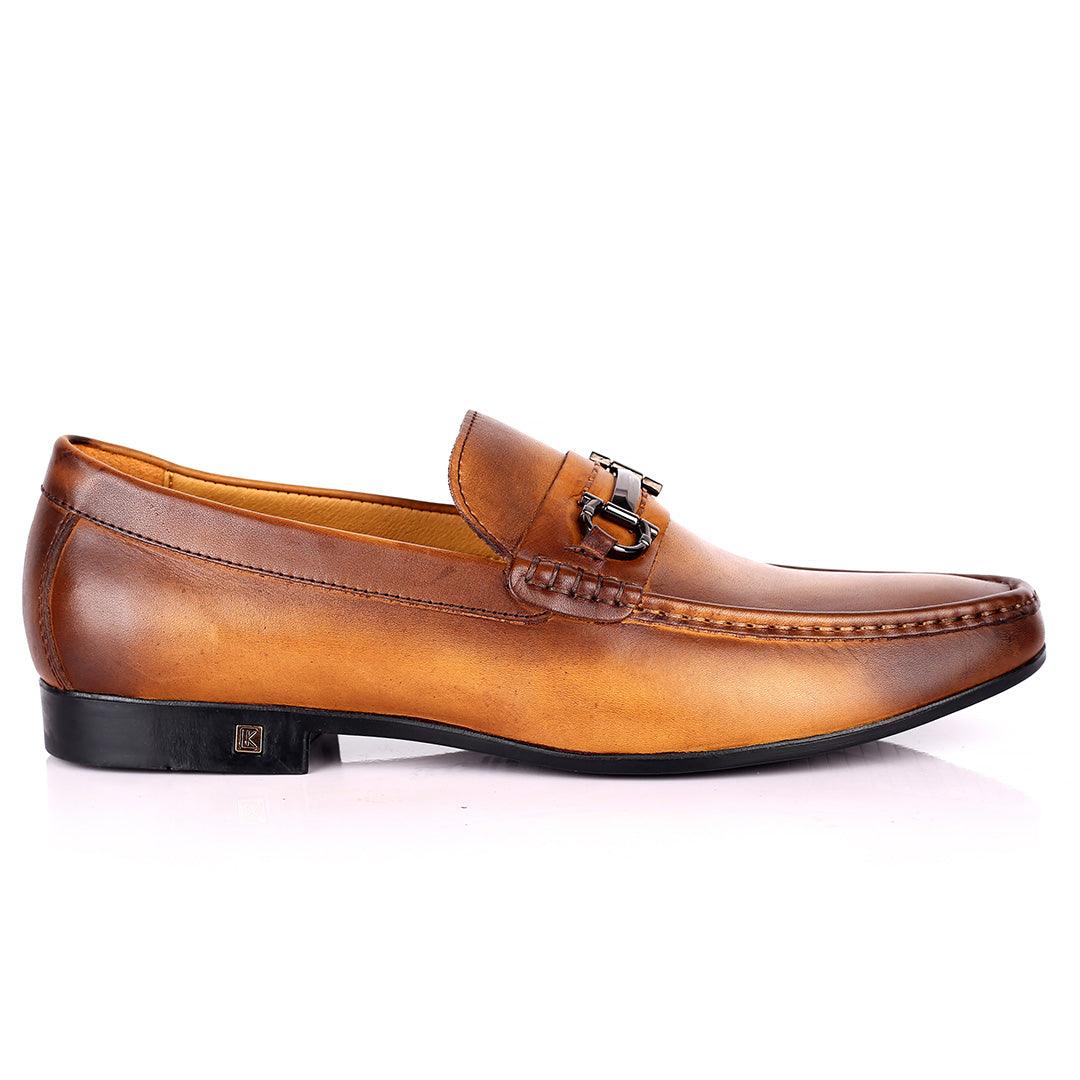 K.N Weston Exquisite Brown Wet tip Designed Formal Shoe - Obeezi.com
