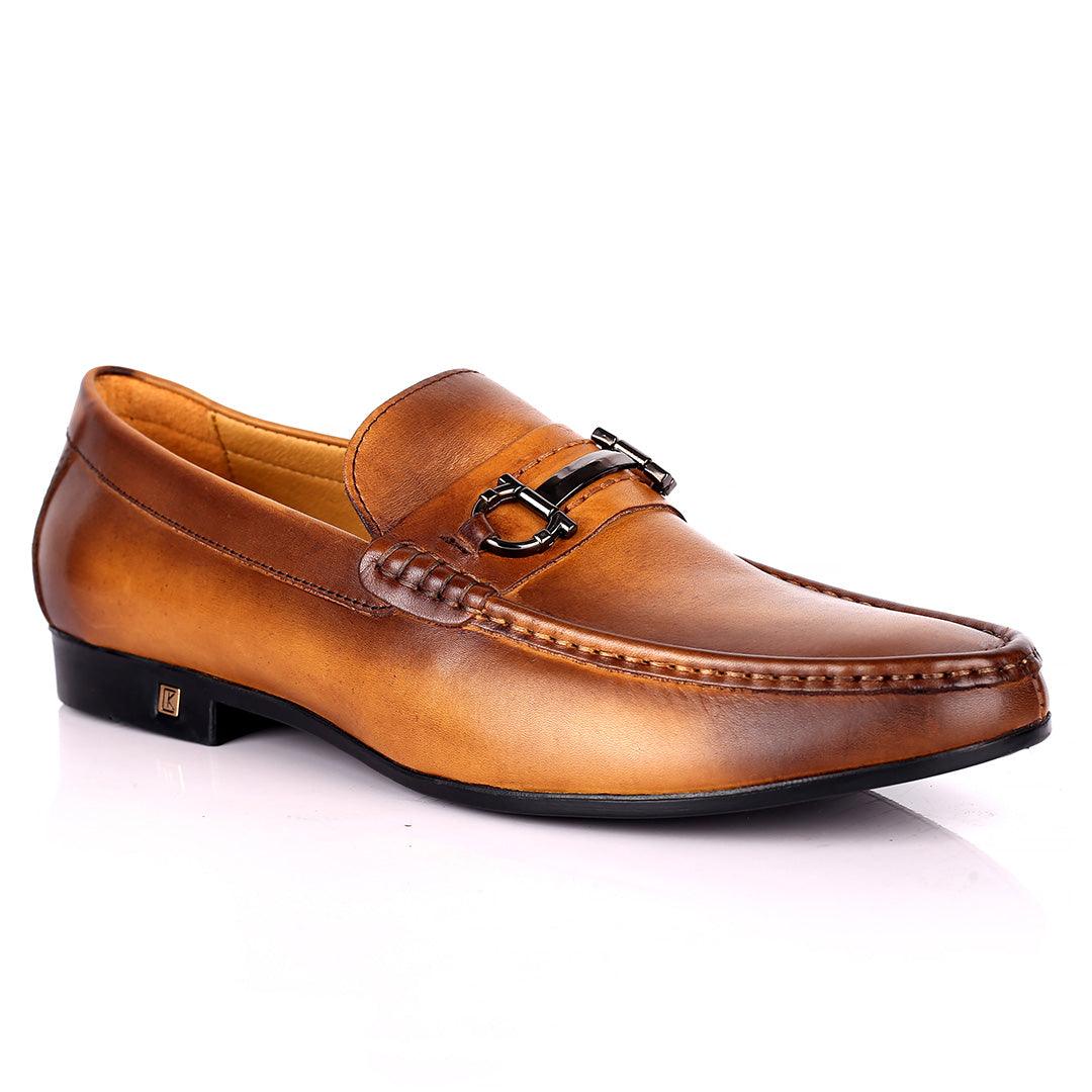 K.N Weston Exquisite Brown Wet tip Designed Formal Shoe - Obeezi.com