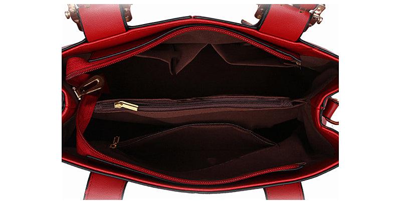 Kattee Style Genuine Leather Tote Bag Grey - Obeezi.com