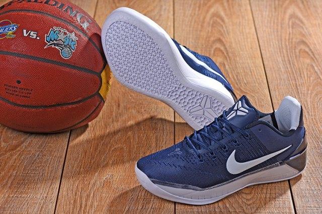 Kobe 2019 AD Mamba Navy Blue White Sneakers - Obeezi