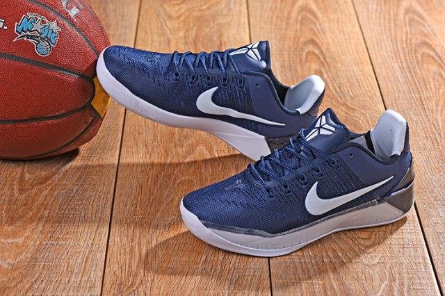 Kobe 2019 AD Mamba Navy Blue White Sneakers - Obeezi