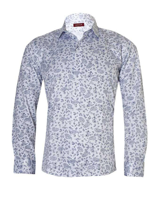 Kriter Buttoned Down Patterned White Shirts - Obeezi