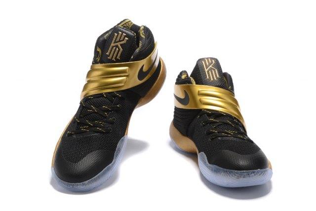 Kyrie 2 Black Gold Men's Basketball Sneakers - Obeezi