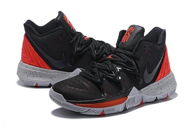 Kyrie 5 Black Red Men's Basketball Irving Sneakers - Obeezi