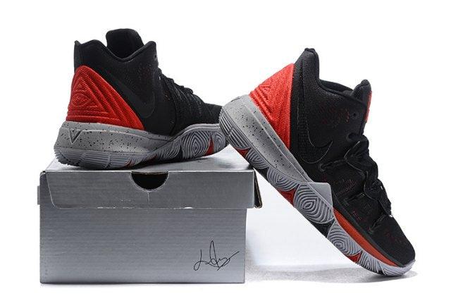 Kyrie 5 Black Red Men's Basketball Irving Sneakers - Obeezi