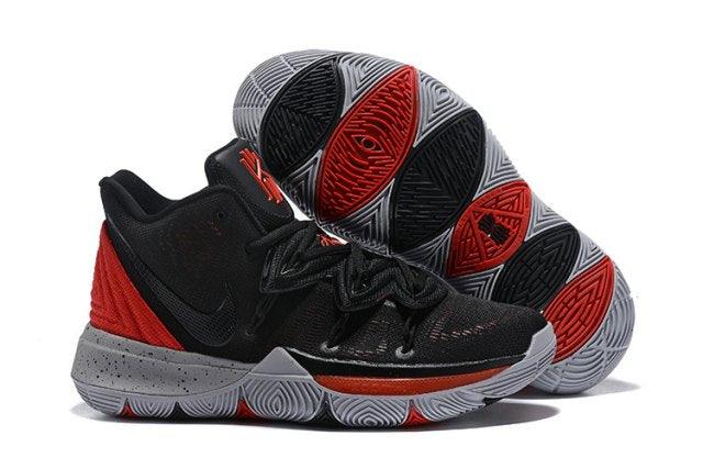 Kyrie 5 Black Red Men's Basketball Irving Sneakers - Obeezi