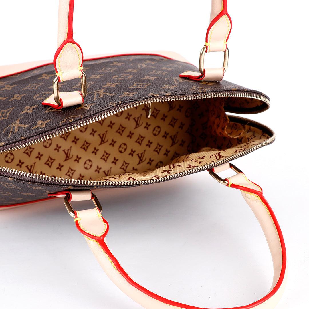 L V Monogram Deauville Boston Grab Bag- Biege - Obeezi.com