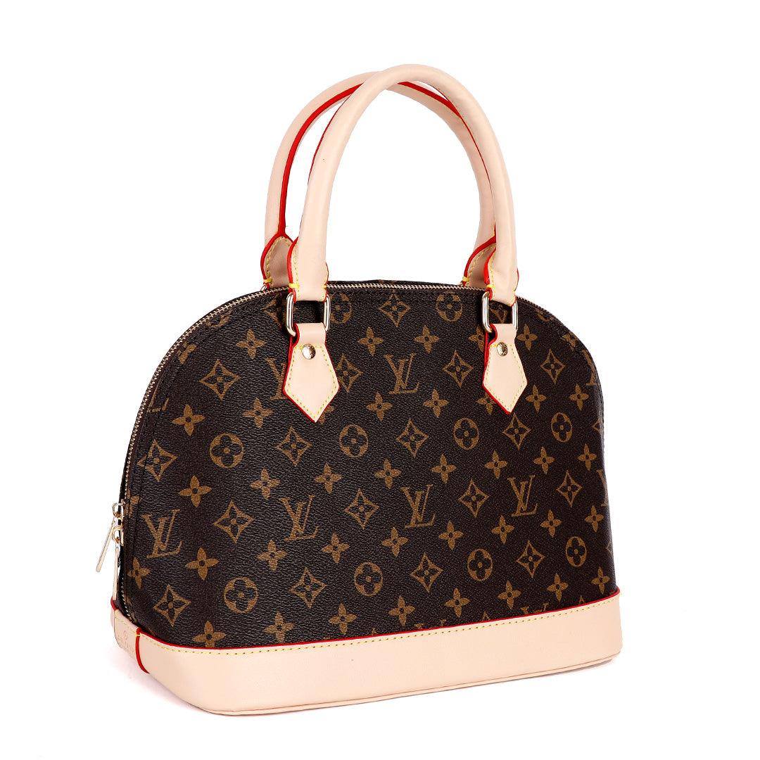 L V Monogram Deauville Boston Grab Bag- Biege - Obeezi.com