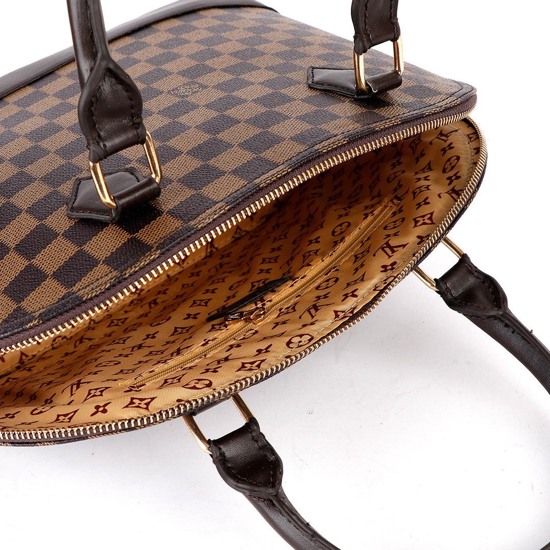 L V Monogram Deauville Boston Grab Bag- Brown - Obeezi.com