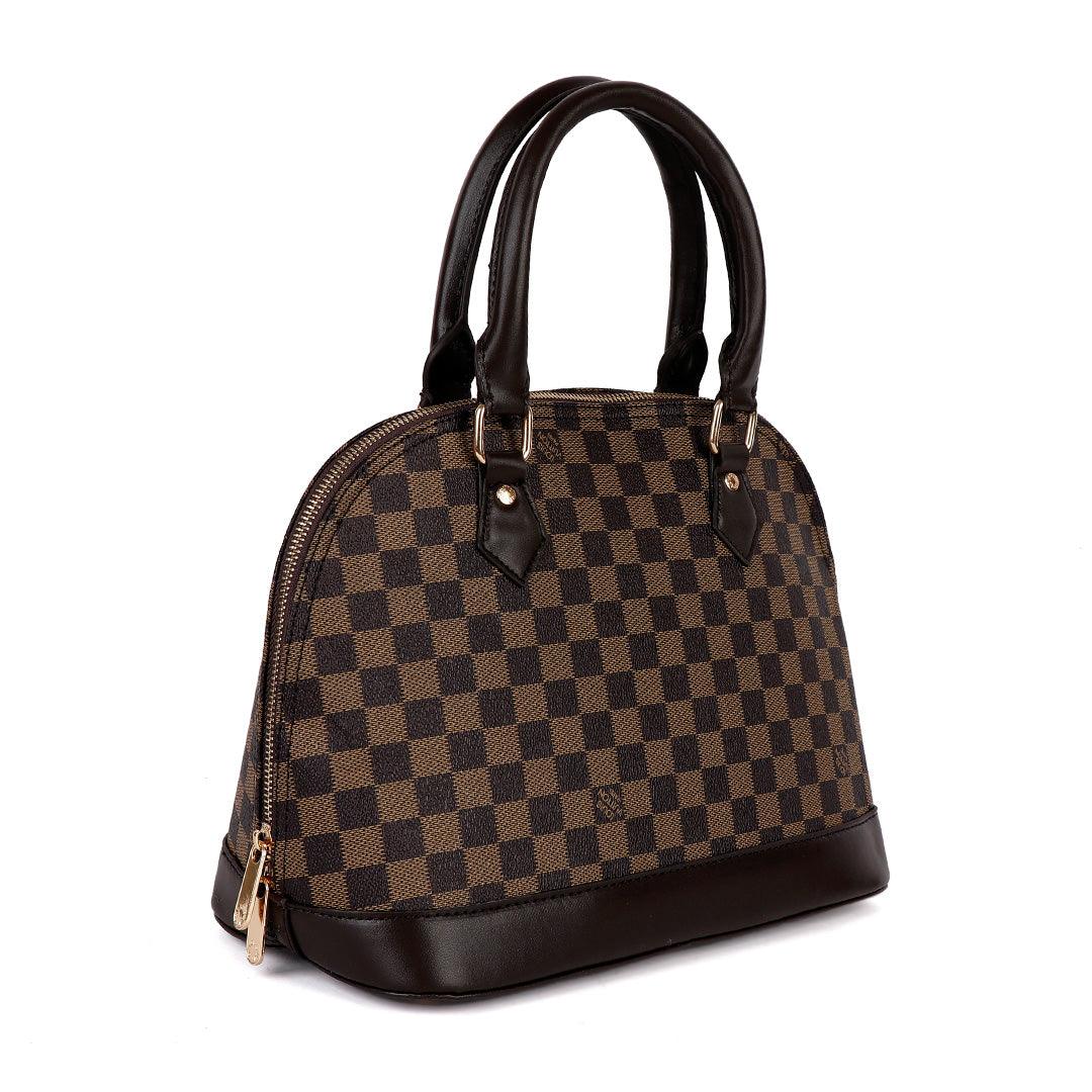 L V Monogram Deauville Boston Grab Bag- Brown - Obeezi.com