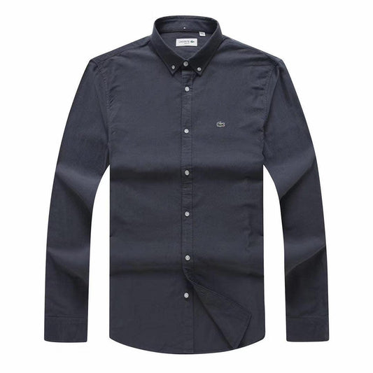 Lacoste Custom Fits Long sleeve Black Shirts - Obeezi
