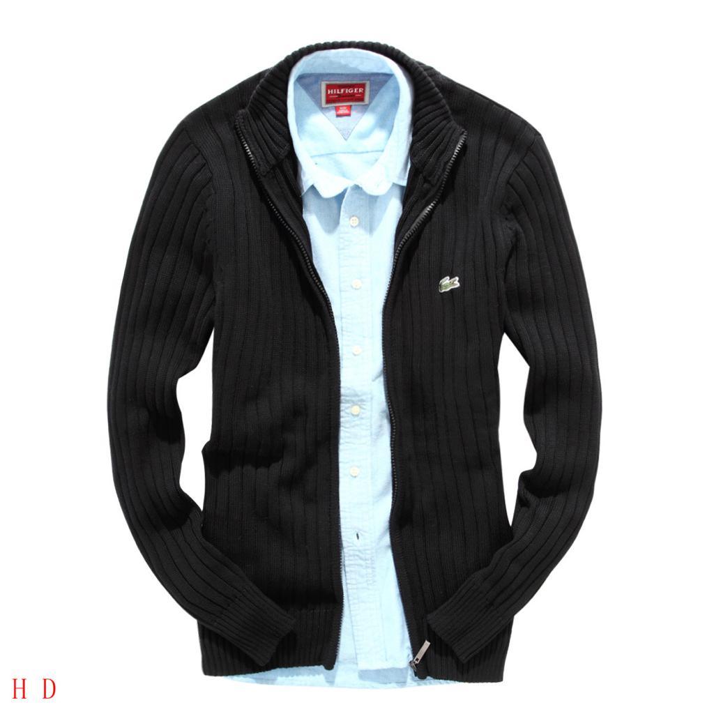 Lacoste Full-zip With Created Logo-Black - Obeezi