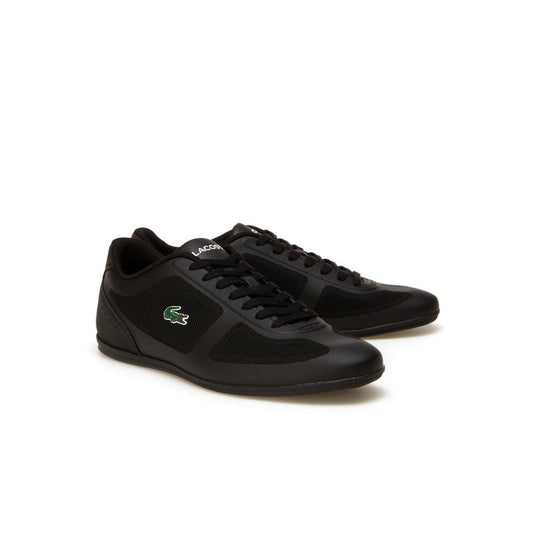 Lacoste Men's Misano Evo Textile Trainers Black - Obeezi