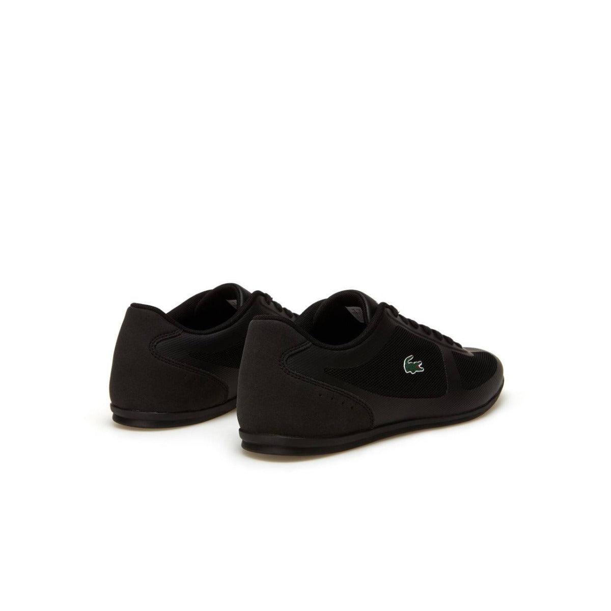 Lacoste Men's Misano Evo Textile Trainers Black - Obeezi
