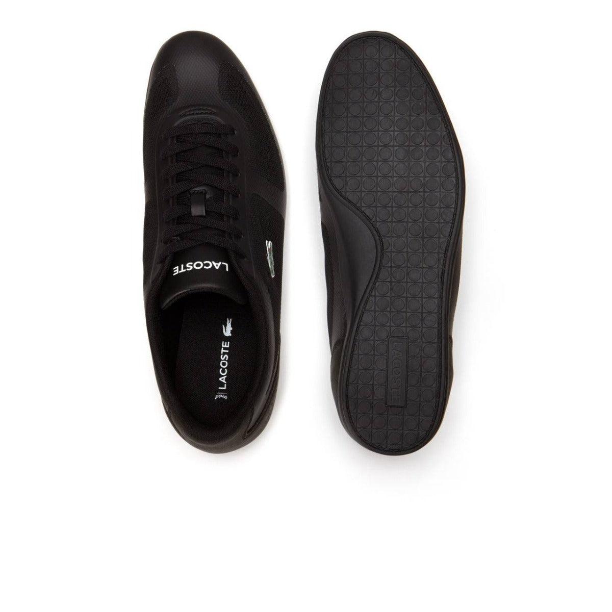 Lacoste Men's Misano Evo Textile Trainers Black - Obeezi