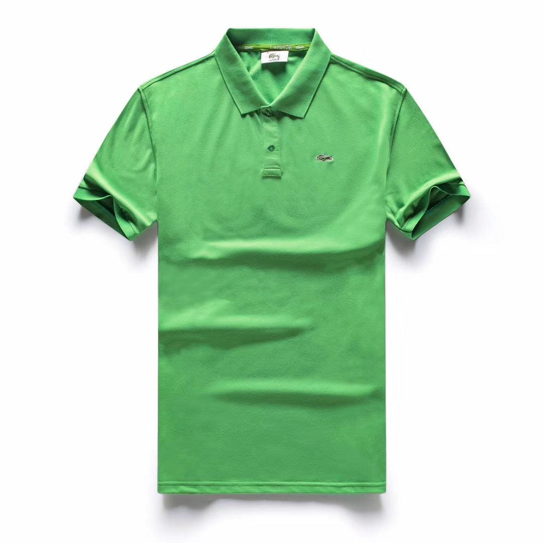 LACOSTE Plain Polo Shirt- Green - Obeezi