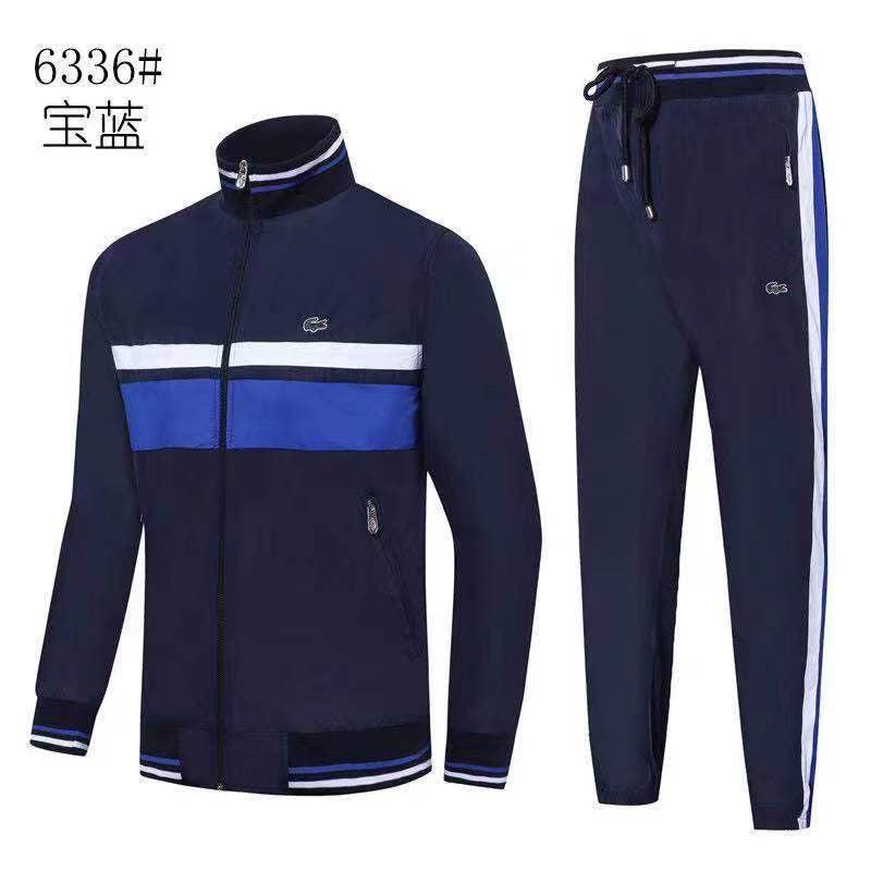 Lacoste Track Suit Fashionable With Small Pony -Blue - Obeezi