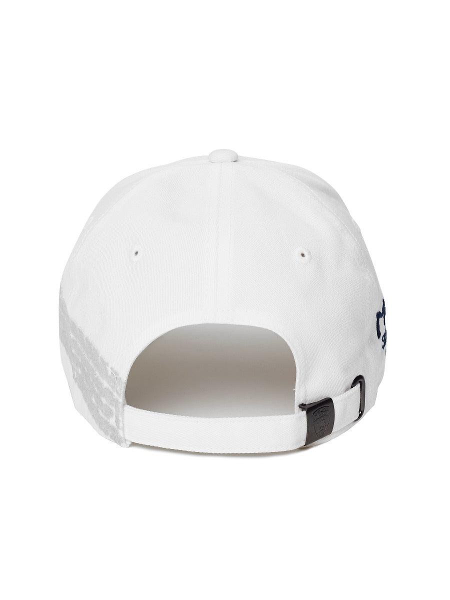 Lamborghini Unisex Logo Flat Brim Cool Baseball Snapback Cap White - Obeezi.com