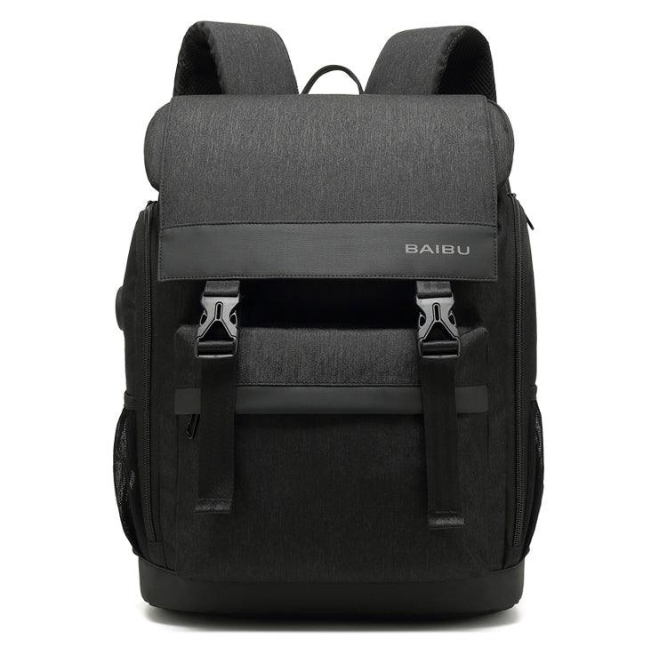 Large Capacity Multi-pocket Outdoor Backpack-Black - Obeezi.com