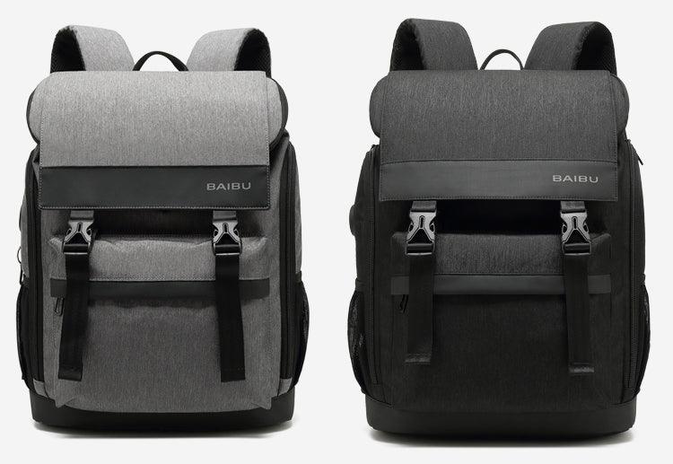 Large Capacity Multi-pocket Outdoor Backpack-Black - Obeezi.com