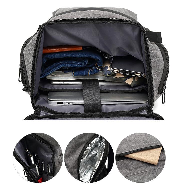Large Capacity Multi-pocket Outdoor Backpack-Black - Obeezi.com