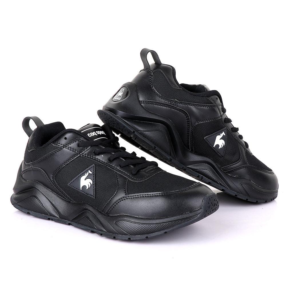 Le Coq Sportif Black Mesh Sneakers - Obeezi