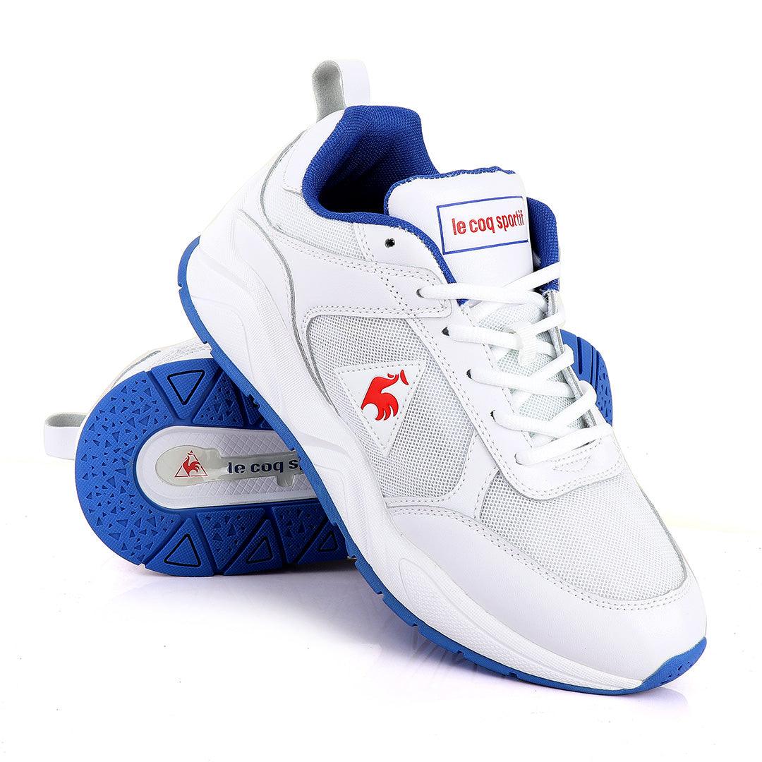 Le Coq Sportif White Mesh Sneakers - Obeezi