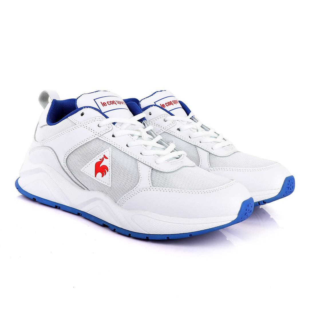 Le Coq Sportif White Mesh Sneakers - Obeezi